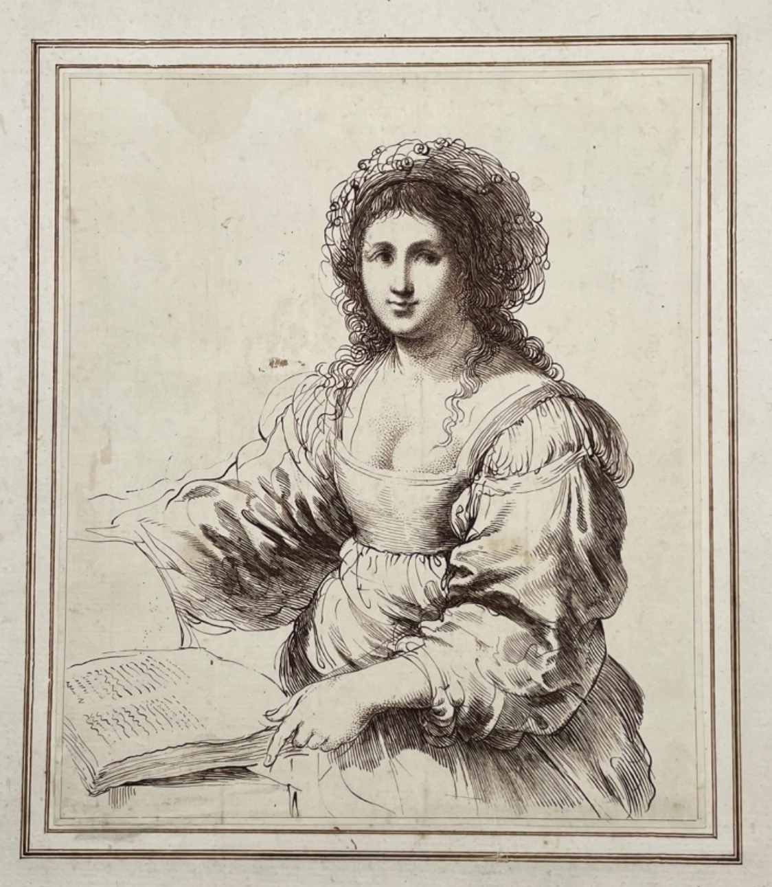 Francesco Bartolozzi after Guercino — Woman with a Book
