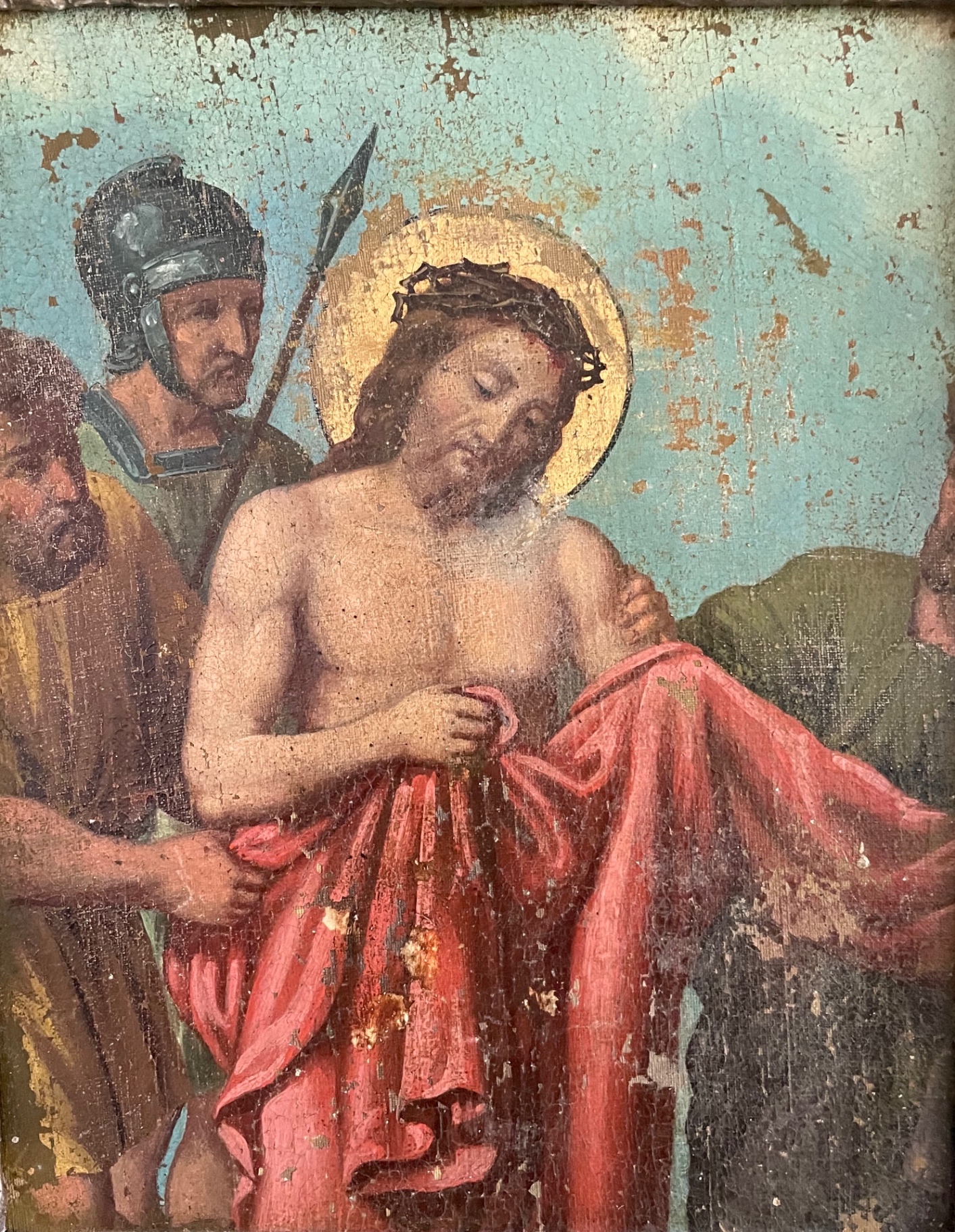 Early 18th Century Ecce Homo – Old Master Oil on Canvas
